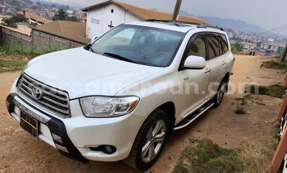 Buy Used Toyota Highlander White Car in Yaounde in Central Cameroon