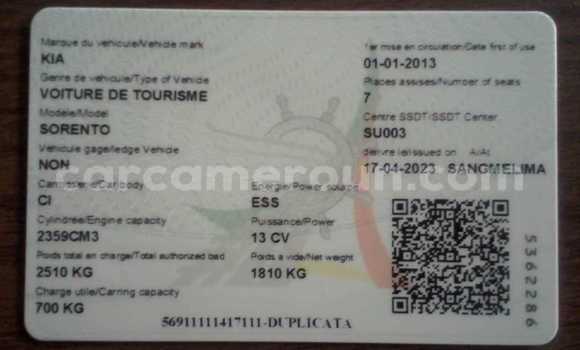 Buy Used Kia Sorento Other Car in Bafoussam in West Cameroon Buy Used Kia Sorento Other Car in Bafoussam in West Cameroon