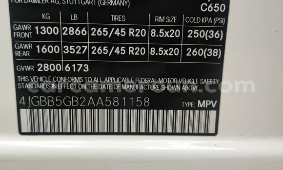 Buy Import Mercedes‒Benz ML–Class White Car in Douala in Littoral Cameroon Buy Import Mercedes‒Benz ML–Class White Car in Douala in Littoral Cameroon