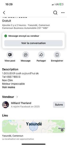 Big with watermark toyota corolla central cameroon yaounde 22356