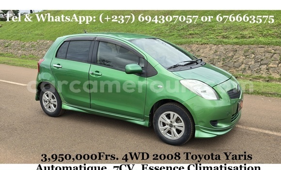 Sayi Na hannu Toyota Yaris Green Mota in Yaounde a Babban Kamaru Sayi Na hannu Toyota Yaris Green Mota in Yaounde a Babban Kamaru